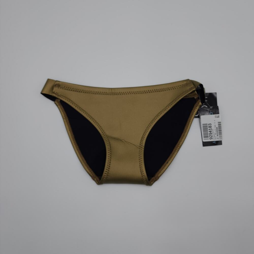 Cynthia Rowley Glideskin Scuba Metallic Bikini Bottom Size S